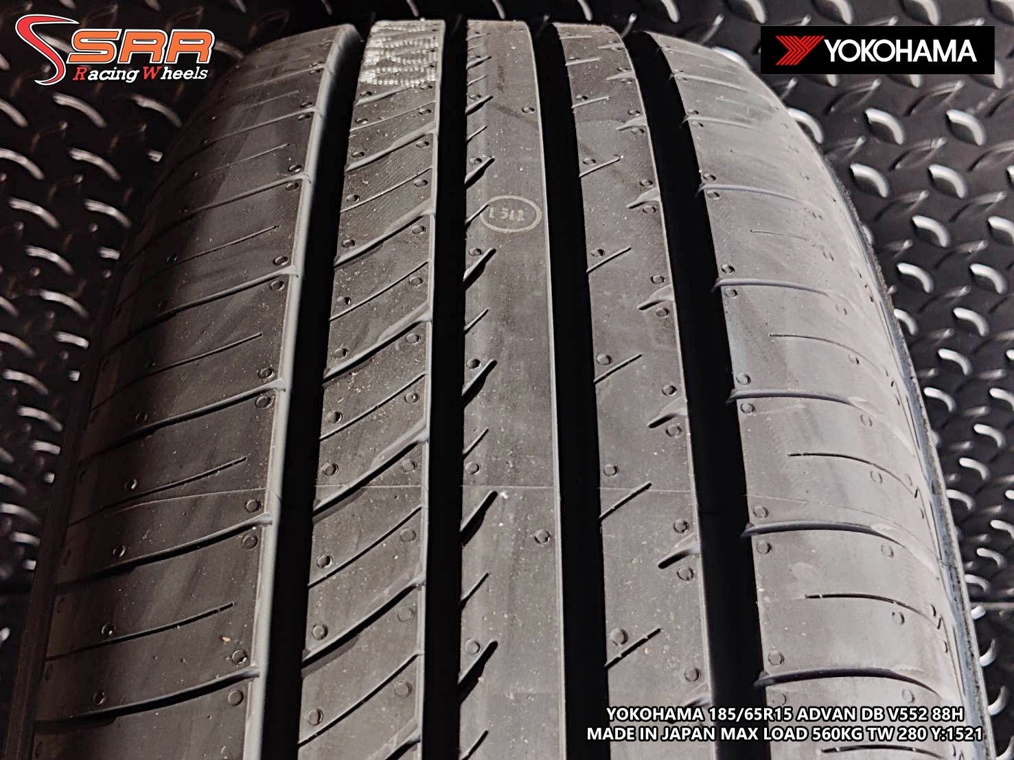 YOKOHAMA ADVAN dB V552 185/65R15 ยางใหม่ปี2021 ราคาพิเศษ