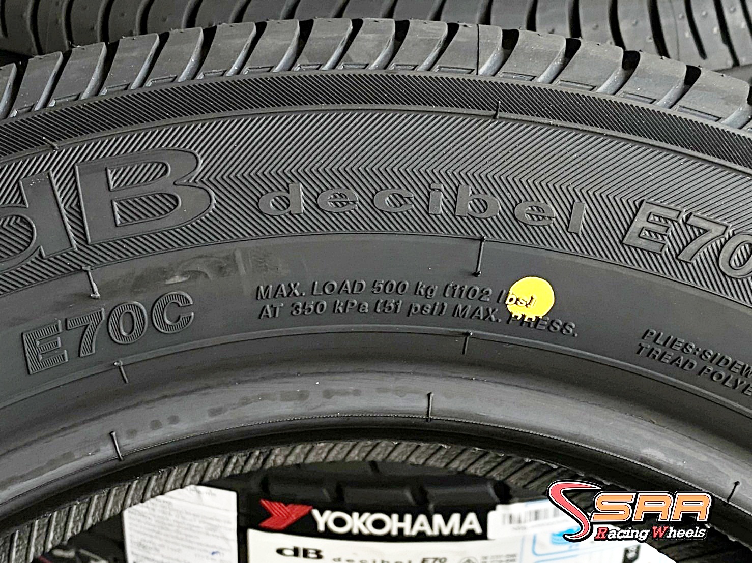 YOKOHAMA db decibel E70 185/60R15 ยางใหม่ปี20 ลดราคาพิเศษ