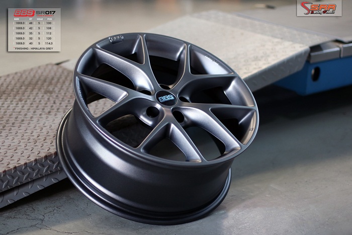 BBS SR017 ล้อแท้GERMANY ขอบ18 HIMALAYA GREY