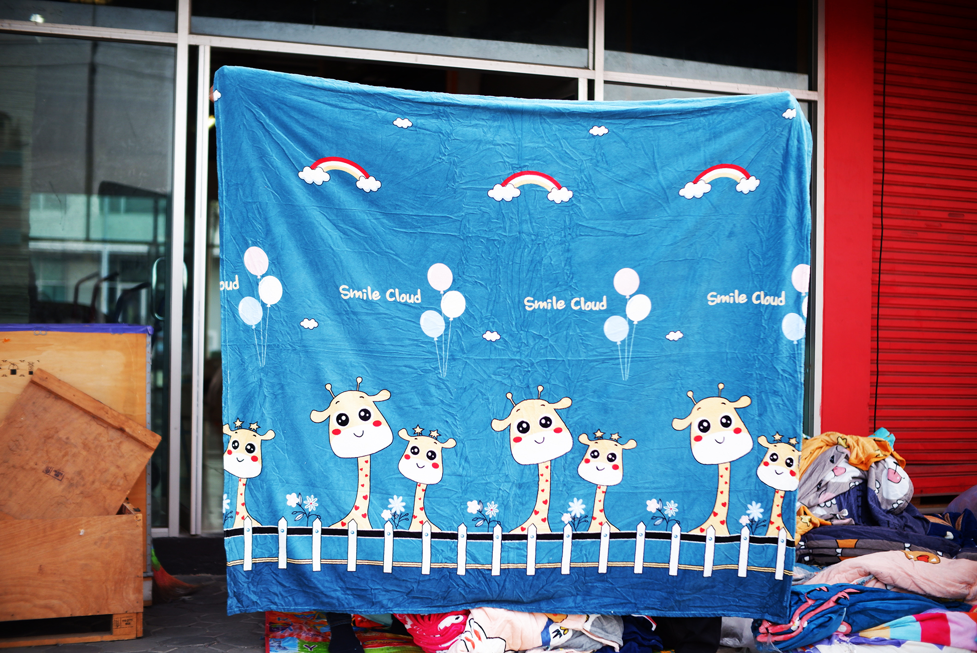 ผ้าห่มนาโน 6 ฟุตลายการ์ตูนเย็บขอบธรรมดา (12ผืนคละลาย)