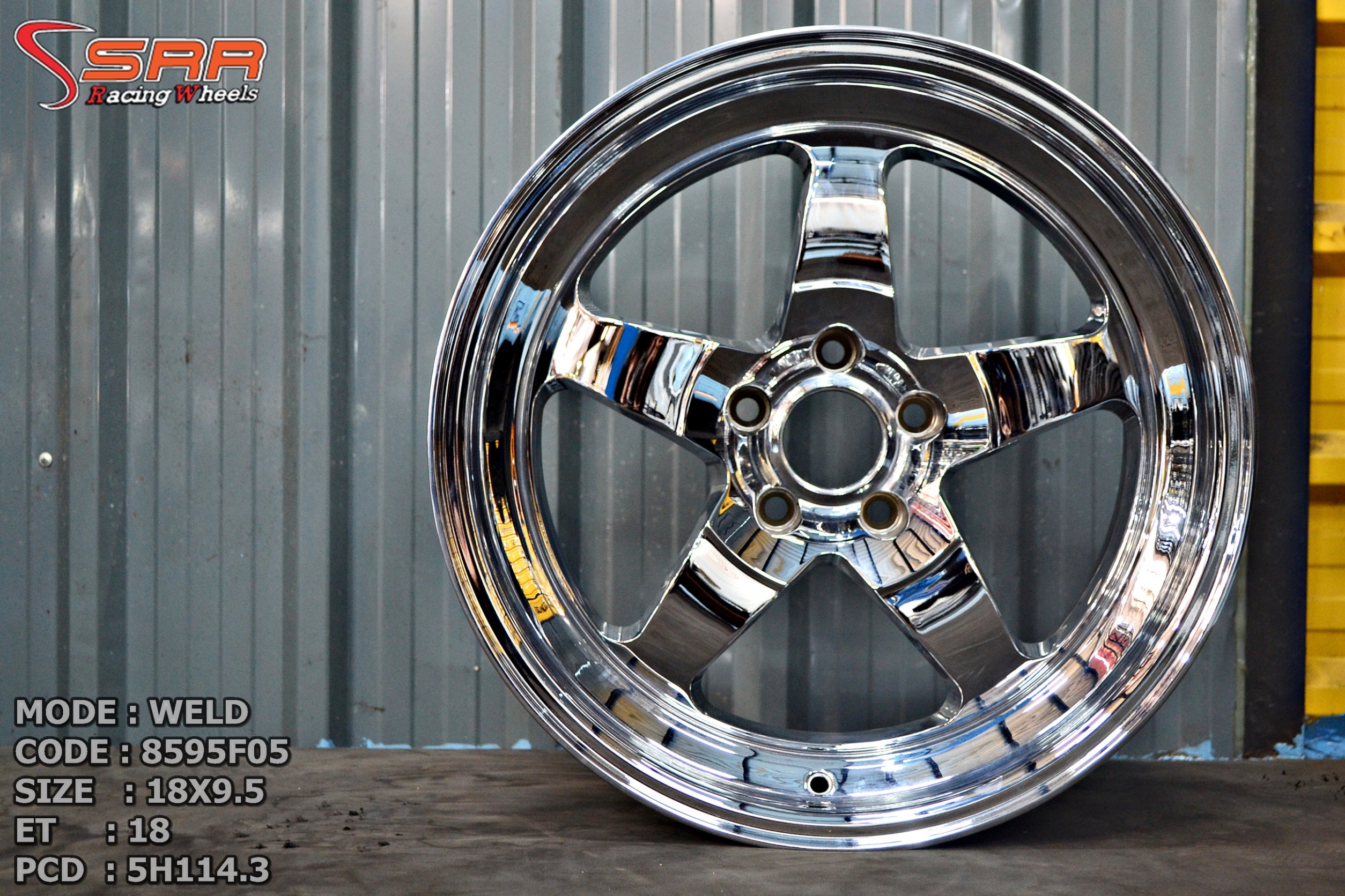 WELD RACING ขอบ18 นิ้ว 5x114.3 CHROME