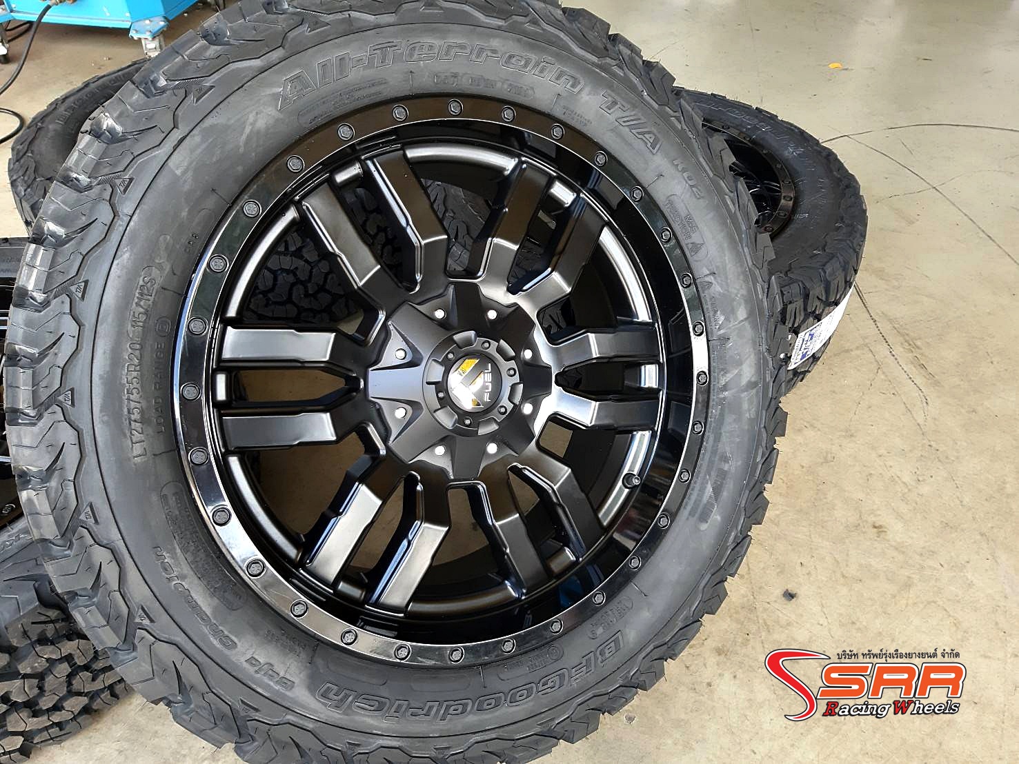 FUEL SLEDGE D596 ขอบ20x9 ET20 6x135/6x139.7 TWO-TONE BLACK