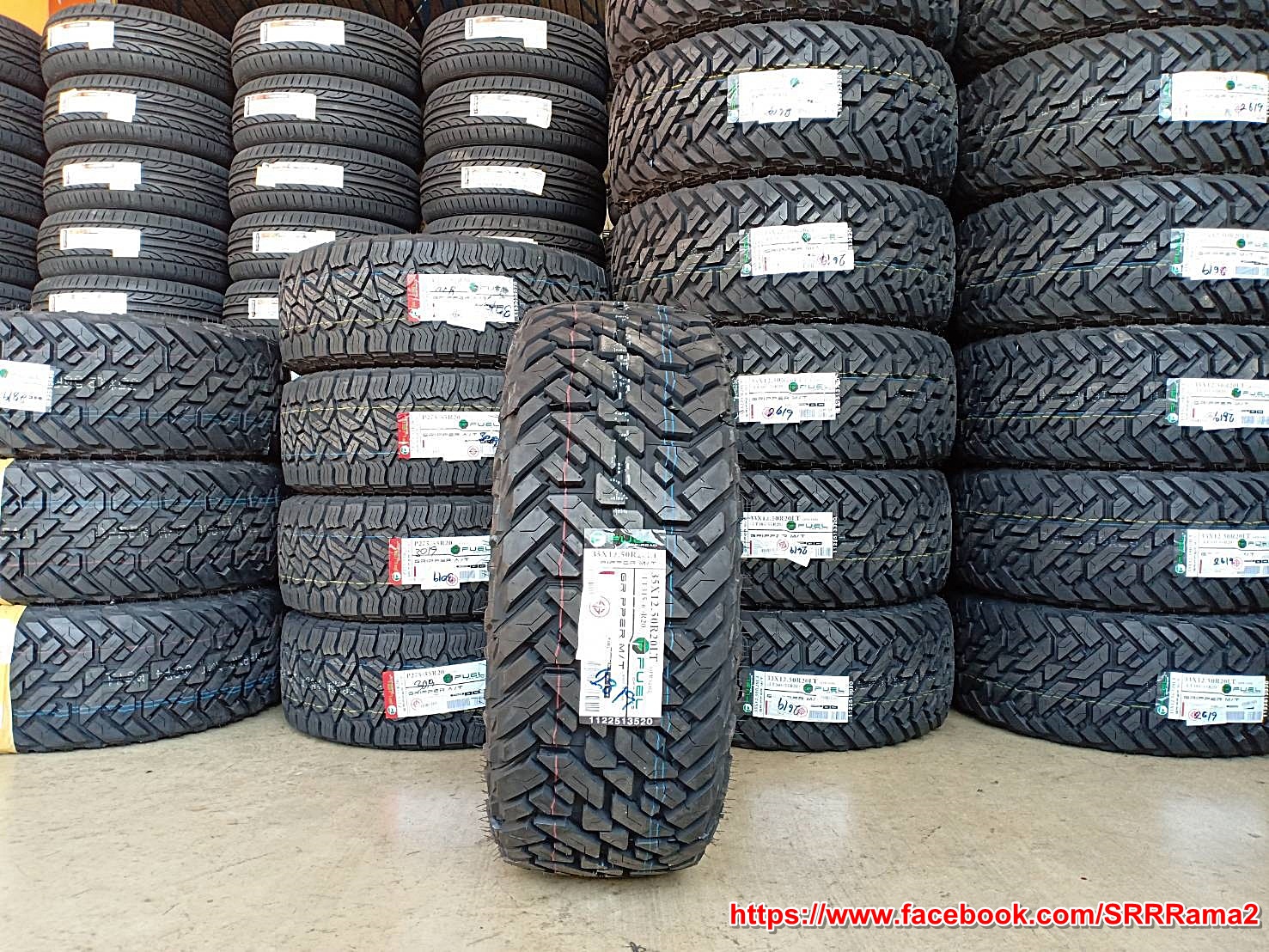 FUEL OFF-ROAD GRIPPER M/T 35x12.50R20 ยางใหม่ มัดเทอร์เรน