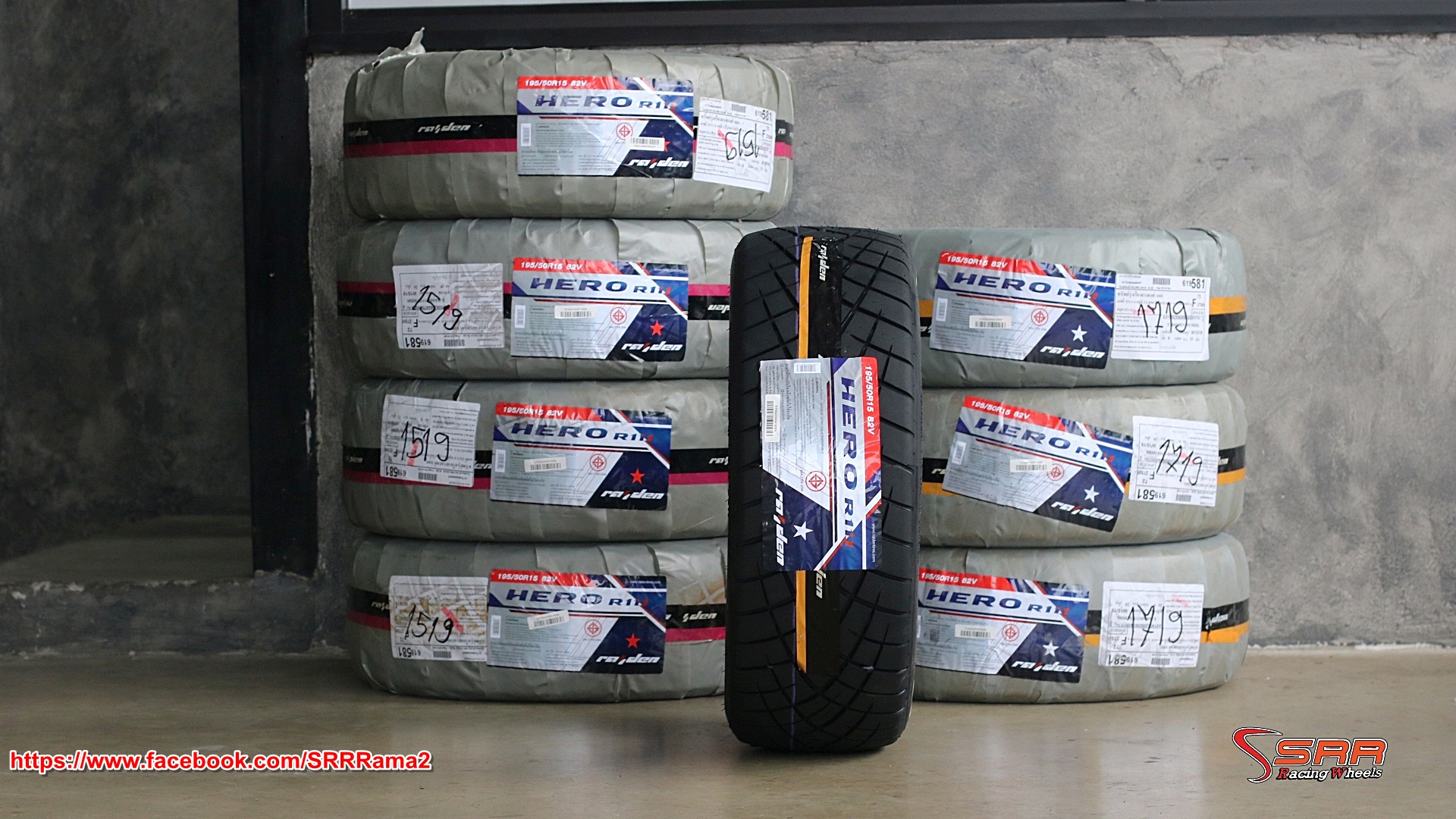RAIDEN HERO R111 195/50R15 ยางขอบขาว ยางใหม่ปี19 เส้นละ 1,750 บาท