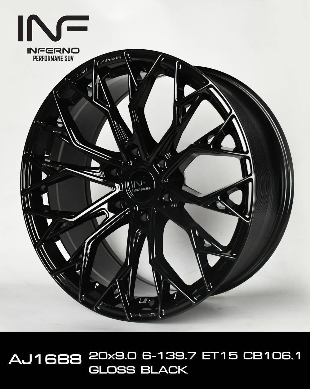 โปรล้อ INFERNO และ HAMMER ขอบ20 6รู พร้อมยาง TOYO ชุดละ 35,000฿