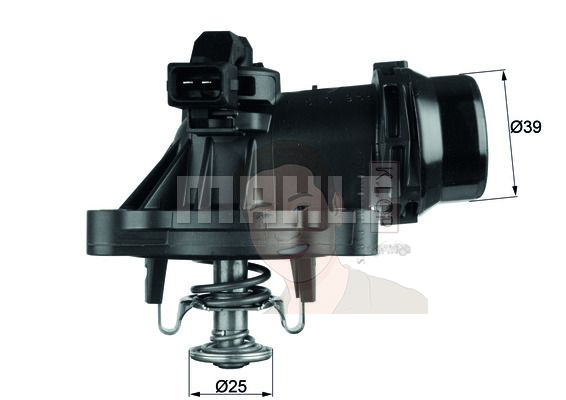 TM 18 105 วาลว์น้ำควบคุมไฟฟ้า N42 N46 / 3 (E46 E90) X1 (E84) X3 2.0 (E83) 11537510959 (ยี่ห้อ MAHLE)