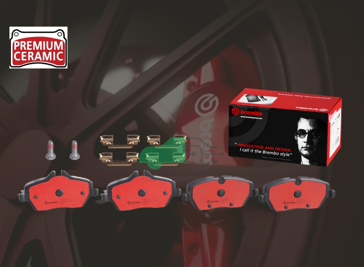 P06 034N ผ้าเบรกหน้า (แท้ BREMBO รุ่น Ceramic) BMW 1 E87(118i) 04-11/MINI R56 (One) 05-13