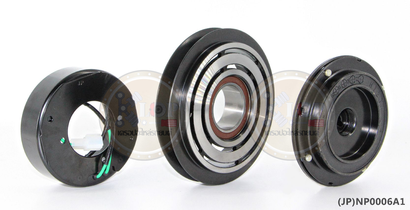(JP)NP0006A1(Vinn) ชุดหน้าคลัทช์ 10P13C ,15C 1A มู่เล่ย์ตรง 24V. 140mm.