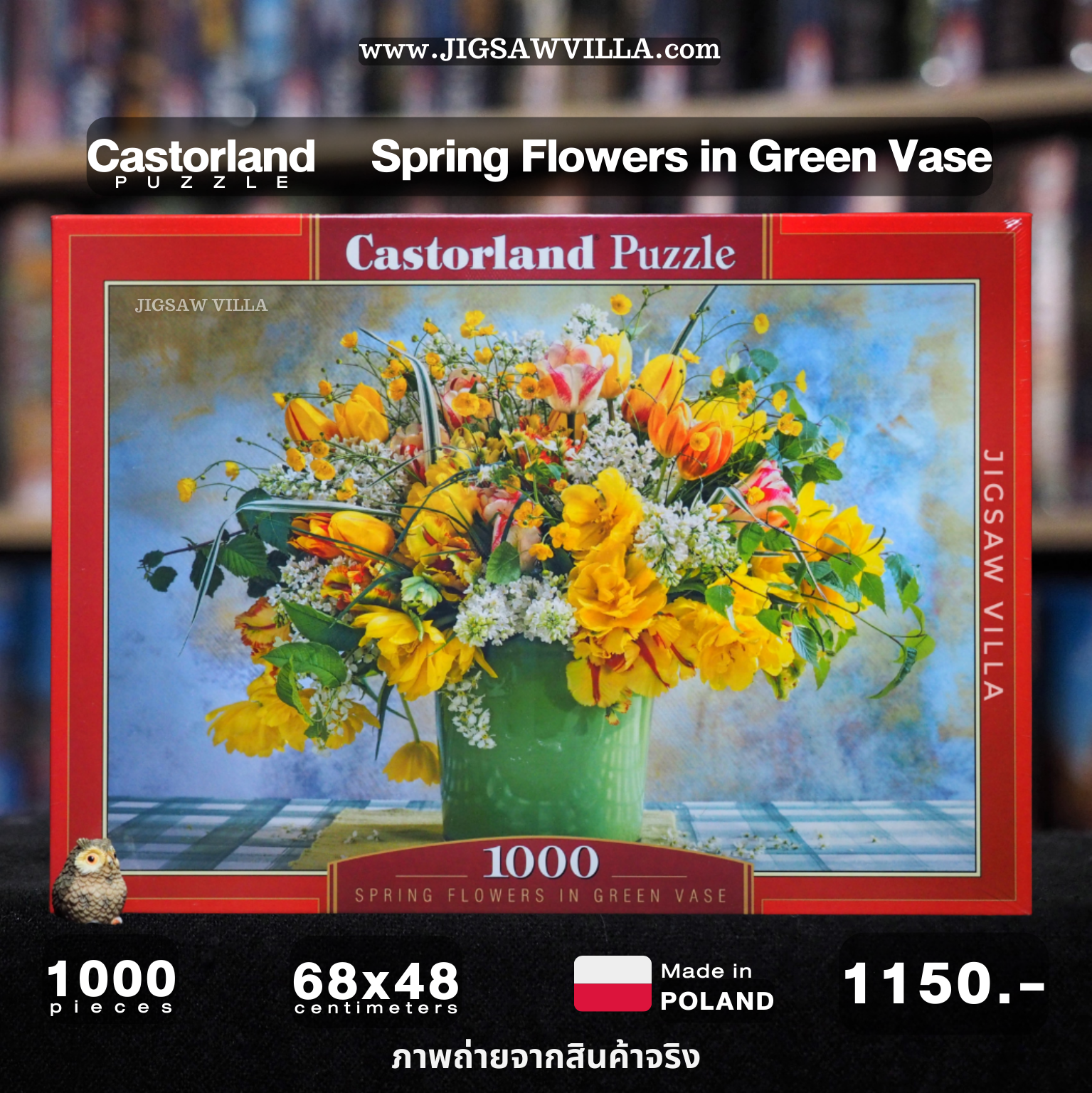 Castorland - Spring Flowers in Green Vase 1000 pcs.