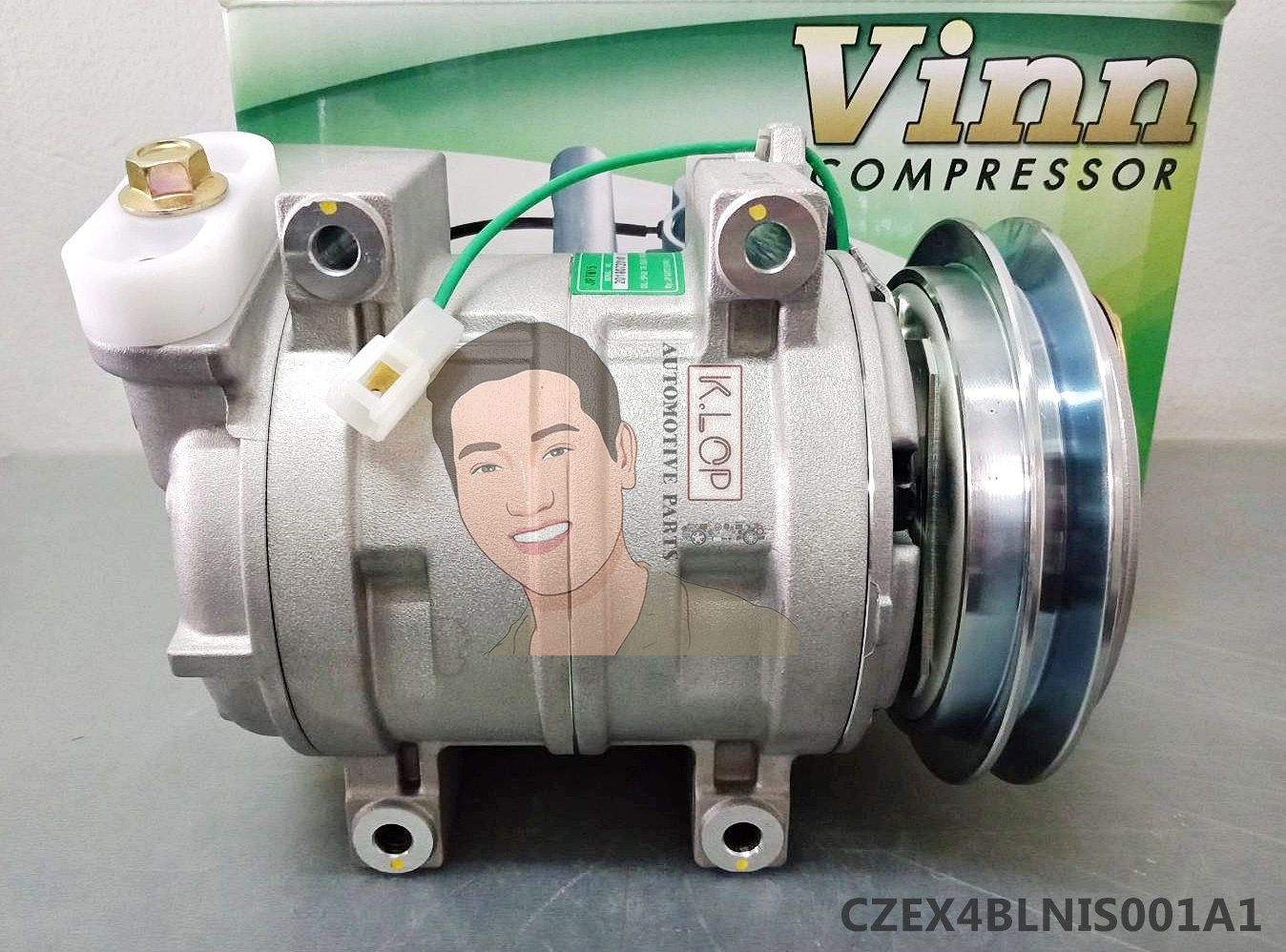 CZEX4BLNIS001A1 คอมแอร์ยี่ห้อ Vinn (ZEXEL 15CH ISUZU DECA ร่องA รูใหญ่ เอียงซ้าย)