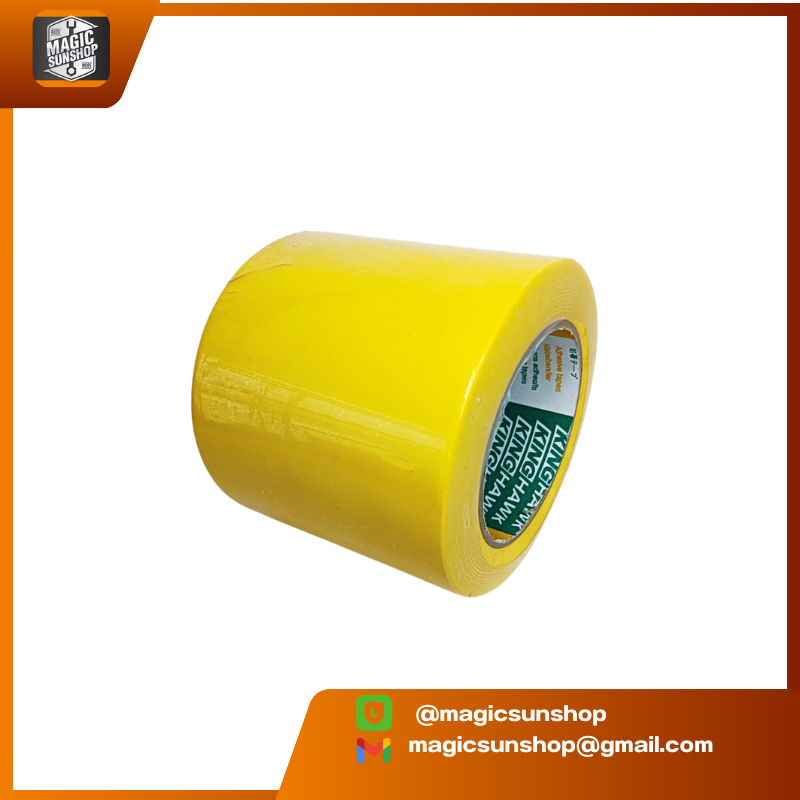 KING HAWK เทปตีเส้นพื้น KING HAWK 4นิ้ว สีเหลือง 96mm x 33mtr เหลือง