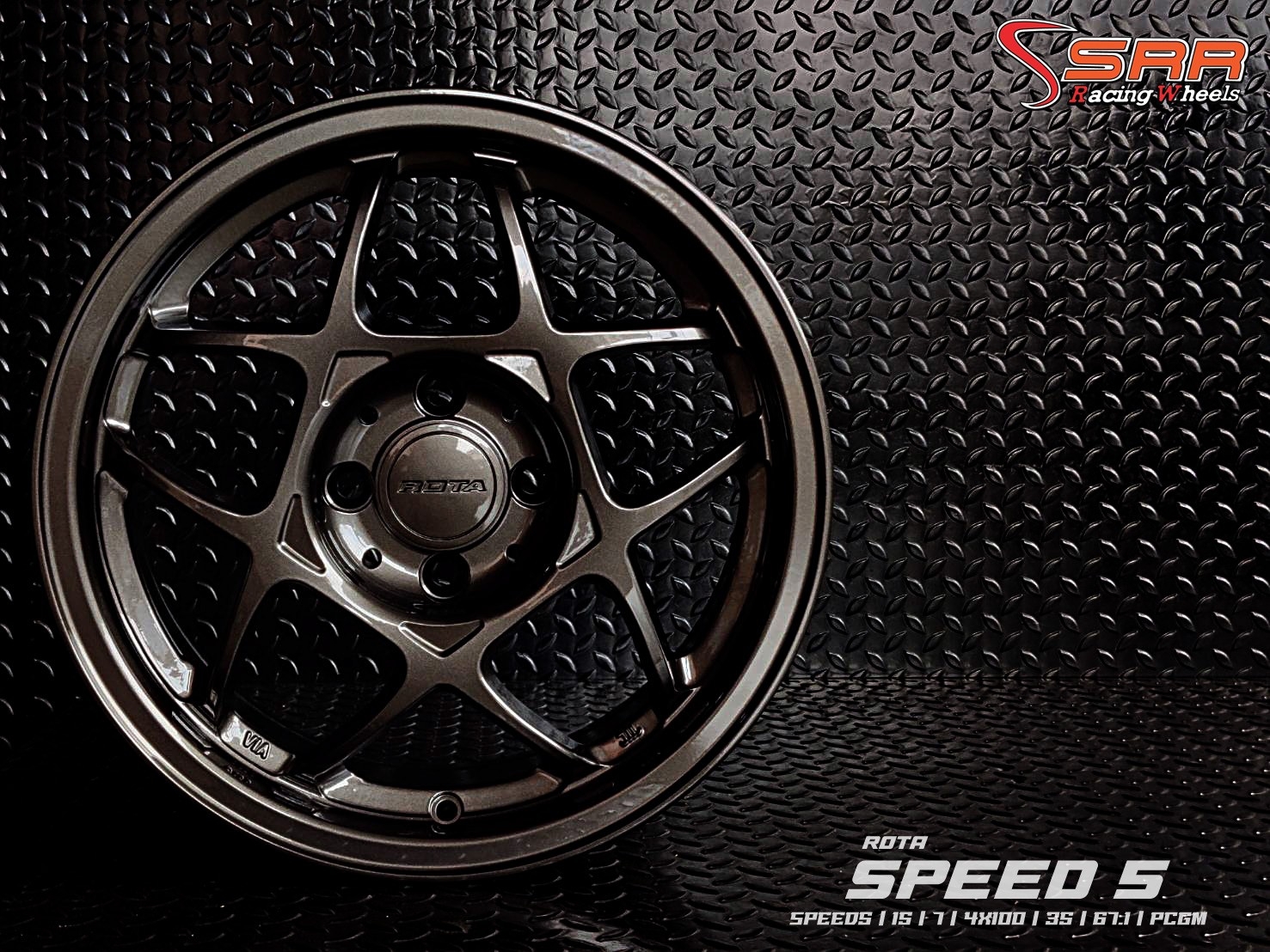SPEED 5 ROTA ขอบ15 4H100 ET35 PCPS ราคาพิเศษ