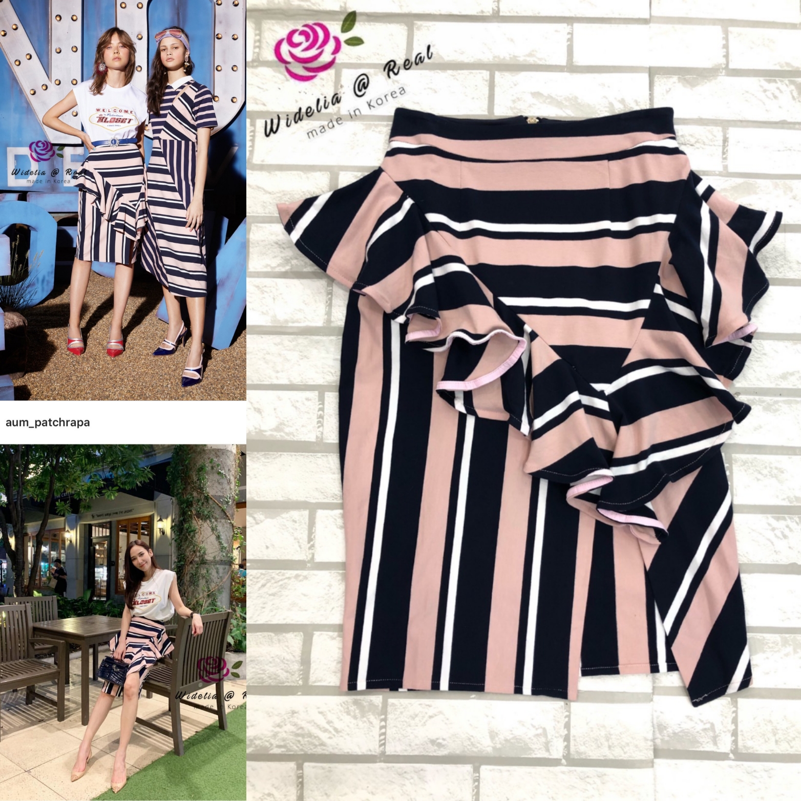 Kloset Skirt กระโปรงทรงสอบดินสอ เนื้อผ้าสีสันสดใส