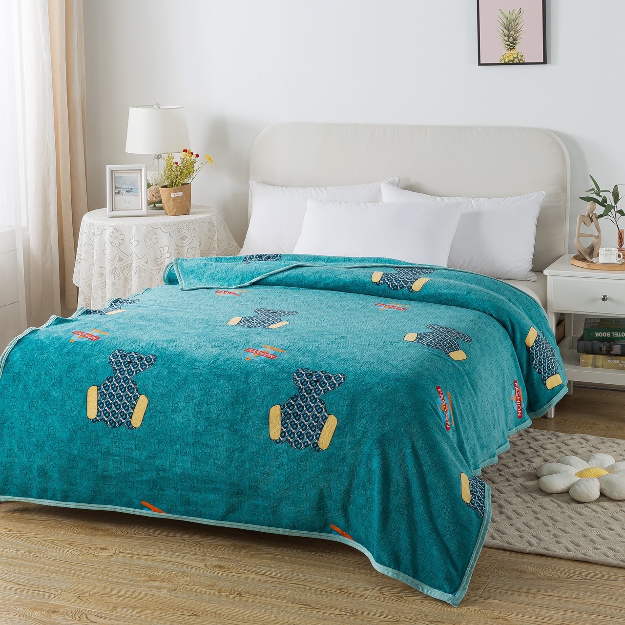 ผ้าห่มนาโน 6 ฟุตพิมพ์ลายการ์ตูน 12 ผืน