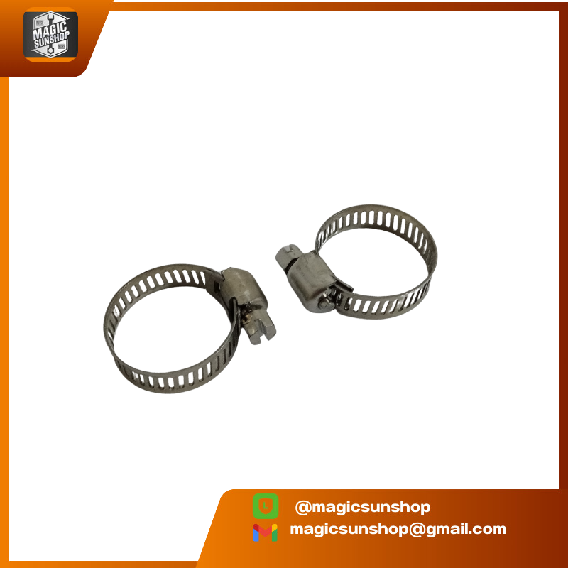 Stainless Steel Hose Clamp 16-25mm เข็มขัดรัดท่อ สแตนเลส