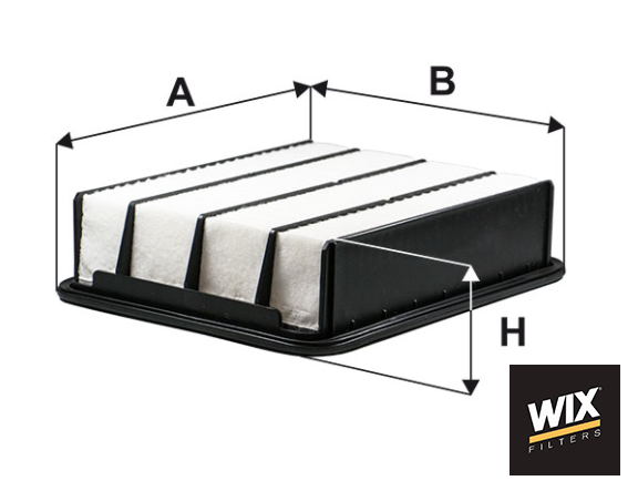 WA9884 กรองอากาศ WIX รุ่น : Toyota 1GD Prado 2.8 KDJ150 ปี15
