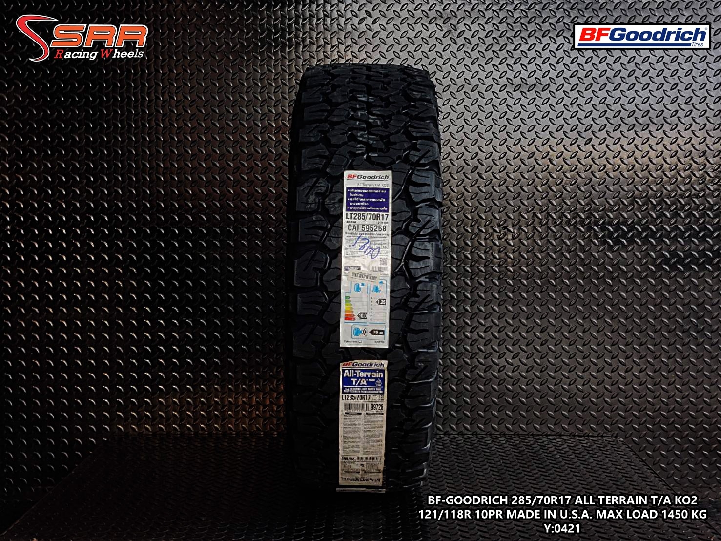 BFGoodrich All Terrain T/A KO2 285/70R17 ยางใหม่ U.S.A. ปี2022
