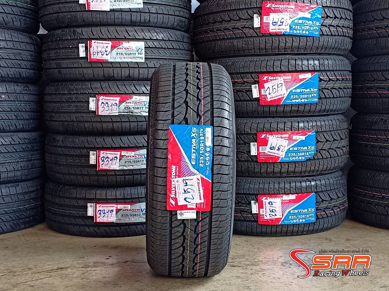 SILVERSTONE ESTIVA X5 235/50R18 ยางใหม่ปี19 ลดราคาพิเศษ