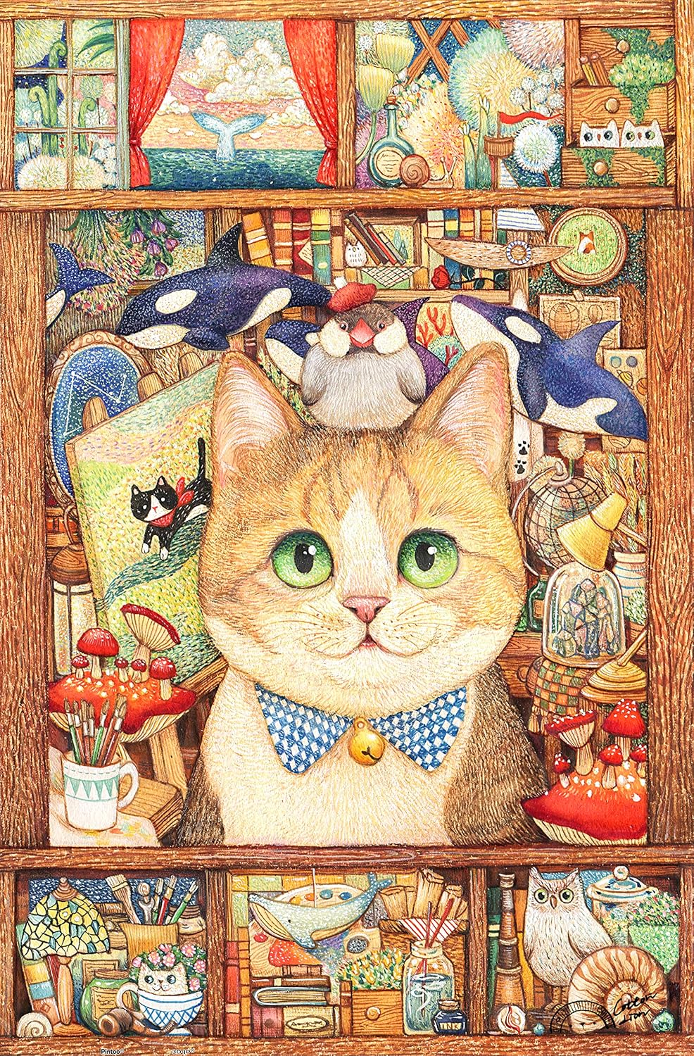 Pintoo - Cat Art Studio by Cotton Lion 600 pcs.