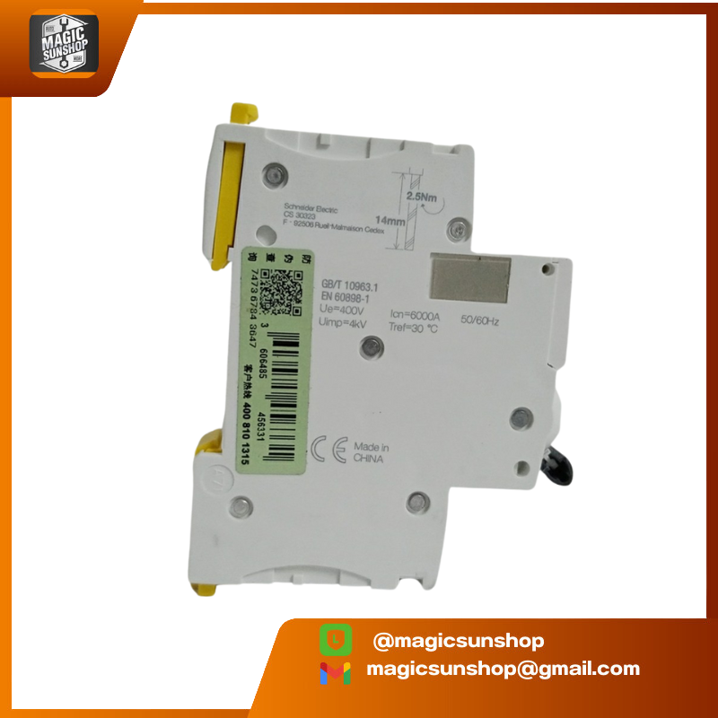 Schneider เบรคเกอร์ Breaker IC65N D6A 2P