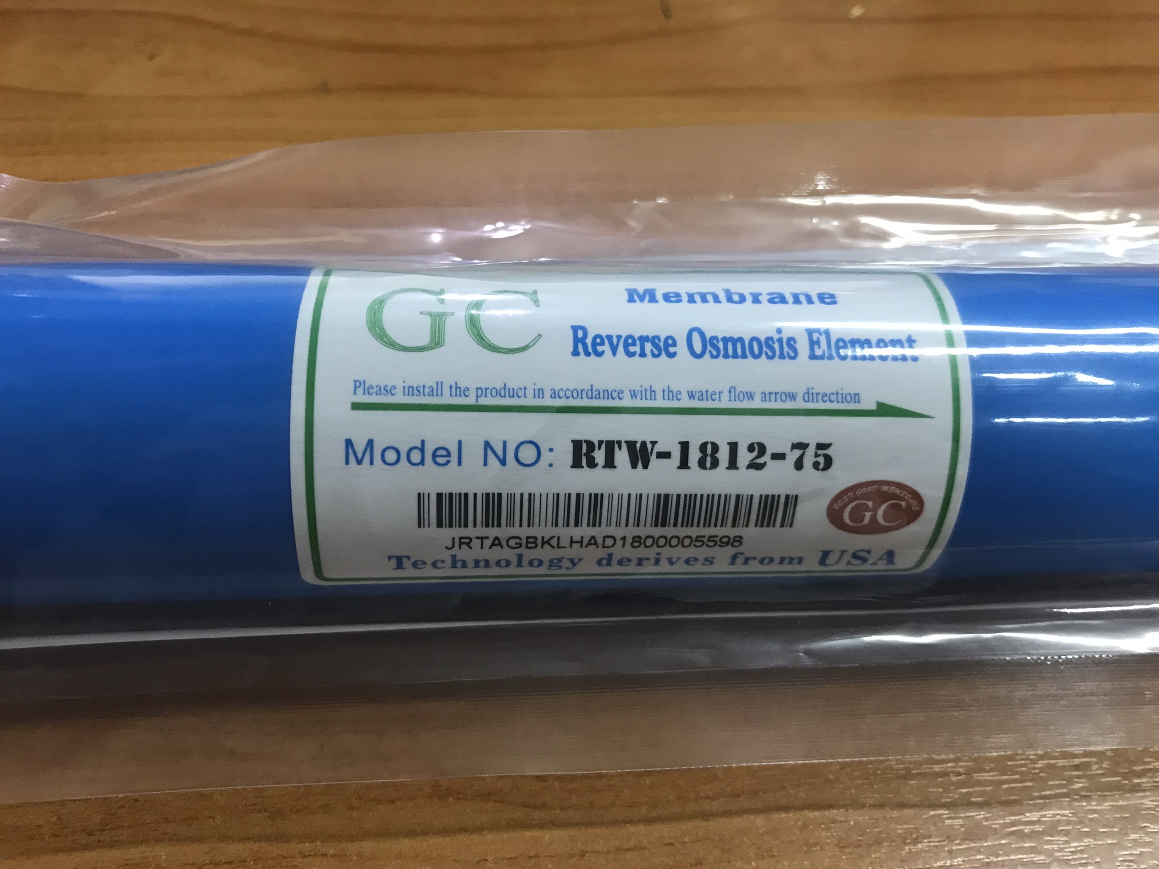 ไส้กรอง RO Membrane 75 GPD ยี่ห้อ GC ชิ้น/ลัง