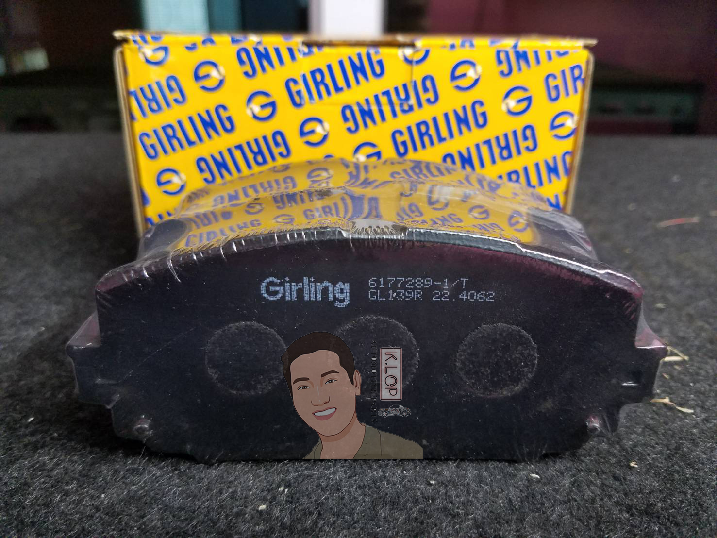 6177289 ผ้าเบรกหน้า Girling แท้ F.PAD, YARIS 1.5 -S ,VIOS 1.5 '07 -S, VIOS , YARIS 1.5 (G,S) '13, VIOS (G,S) 1.5 '16 (คุณภาพดีมาตรฐาน การันตีโดยเครอปอะไหล่ยนต์)