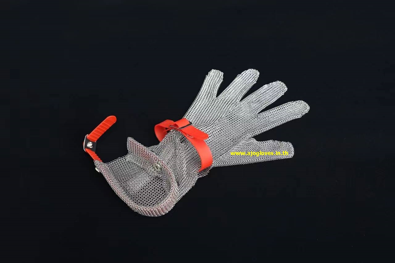 ถุงมือสแตนเลส 5 นิ้ว (ยาวพิเศษจากเดิม 19 CM)