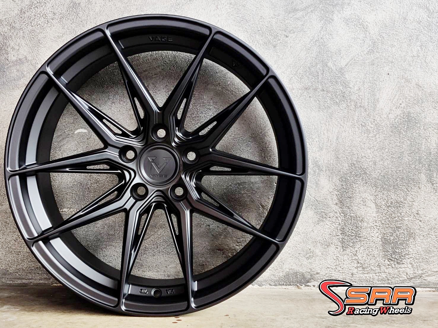 VAGE VF-02 ขอบ18 5H114.3 ET35 ALUMITE BLACK FLAT มีจำหน่ายที่SRR