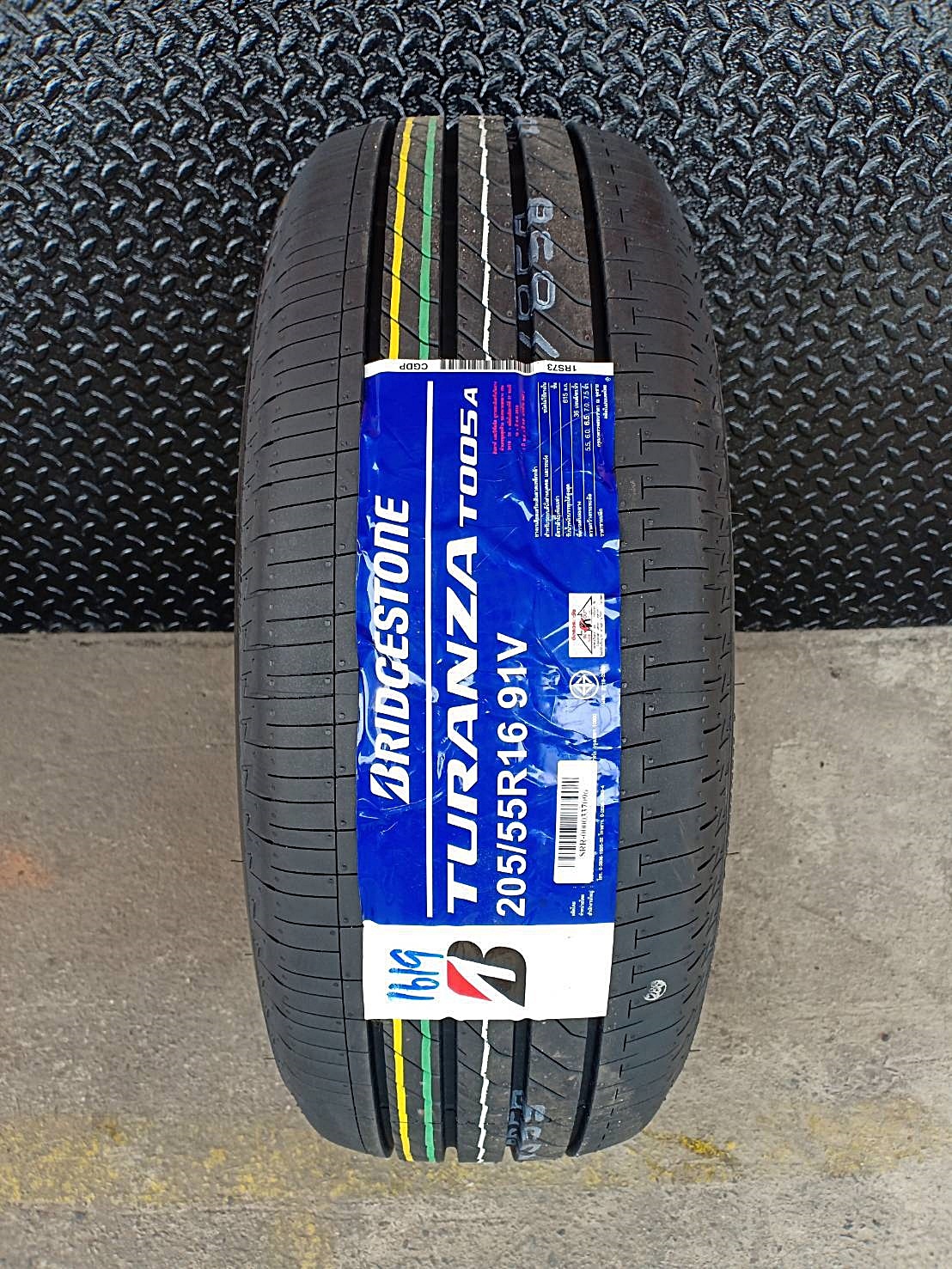 BRIDGESTONE TURANZA T005A 205/55R16 ราคาเส้นละ 4,500 บาท