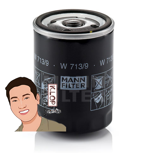 W713/9 กรองนำมันเครื่อง DISCOVERY II / '98-04' (2.5 TD5) : MANN-FILTER แท้นำเข้ายุโรป