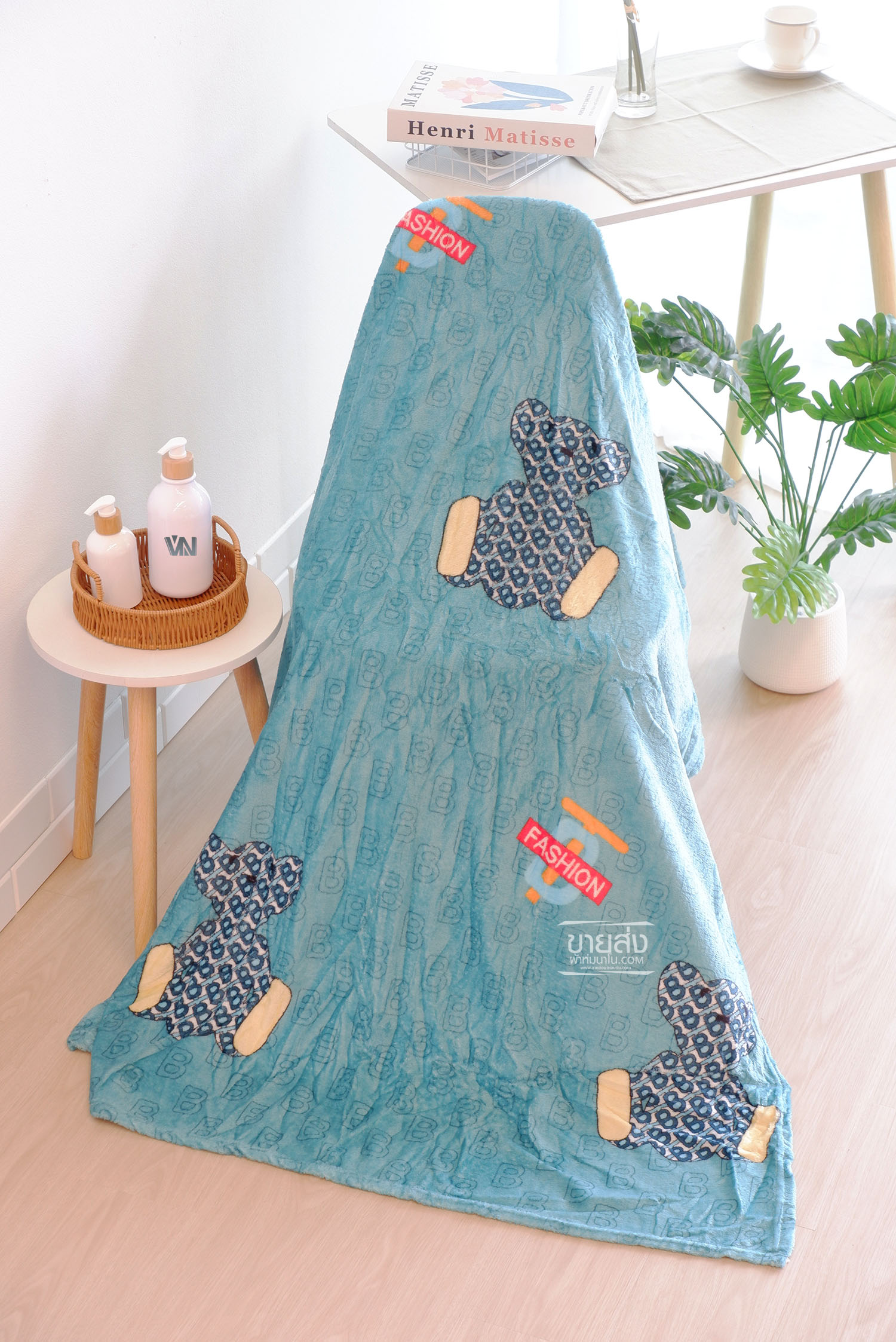 ผ้าห่มนาโนส่ง 59 บาทลายการ์ตูน 4 ฟุตรุ่นบาง 100ผืน