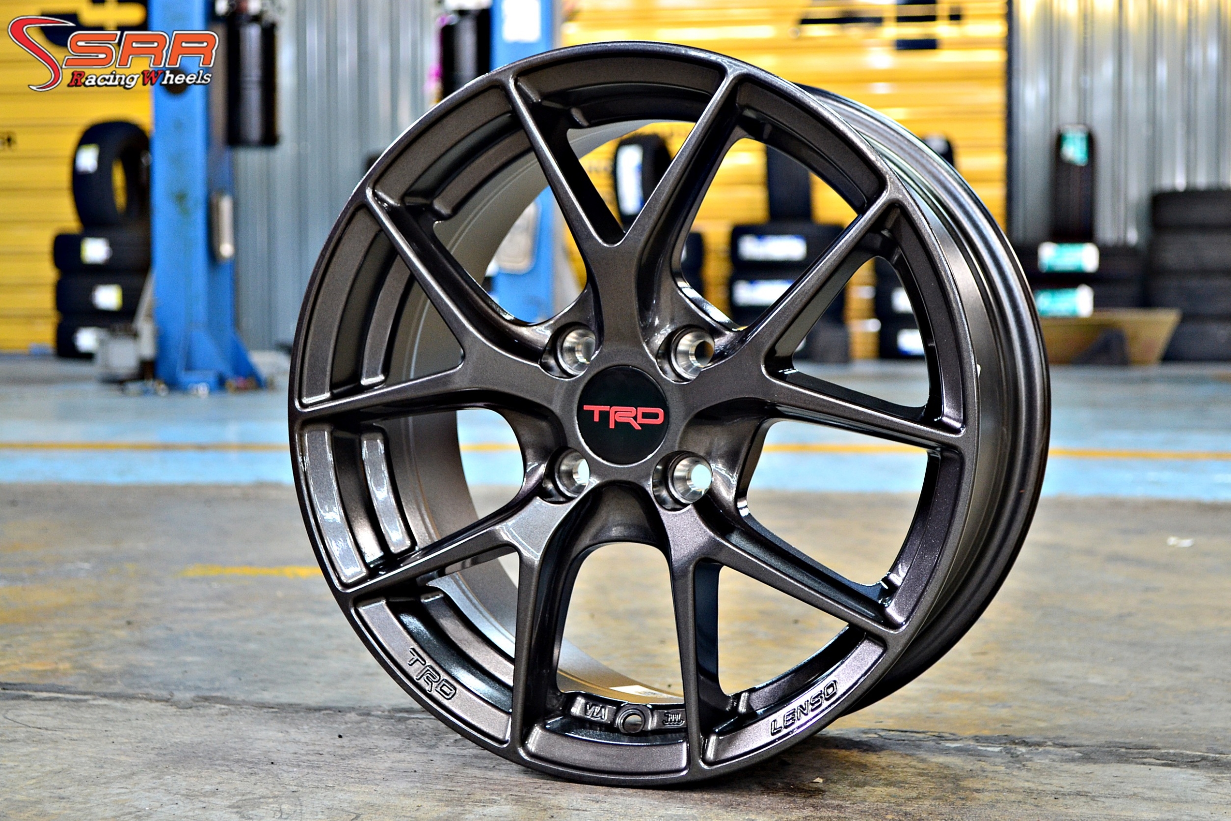 TRD TR6 ล้อแท้LENSO ขอบ15 4x100 HD สำหรับใส่รถTOYOTA