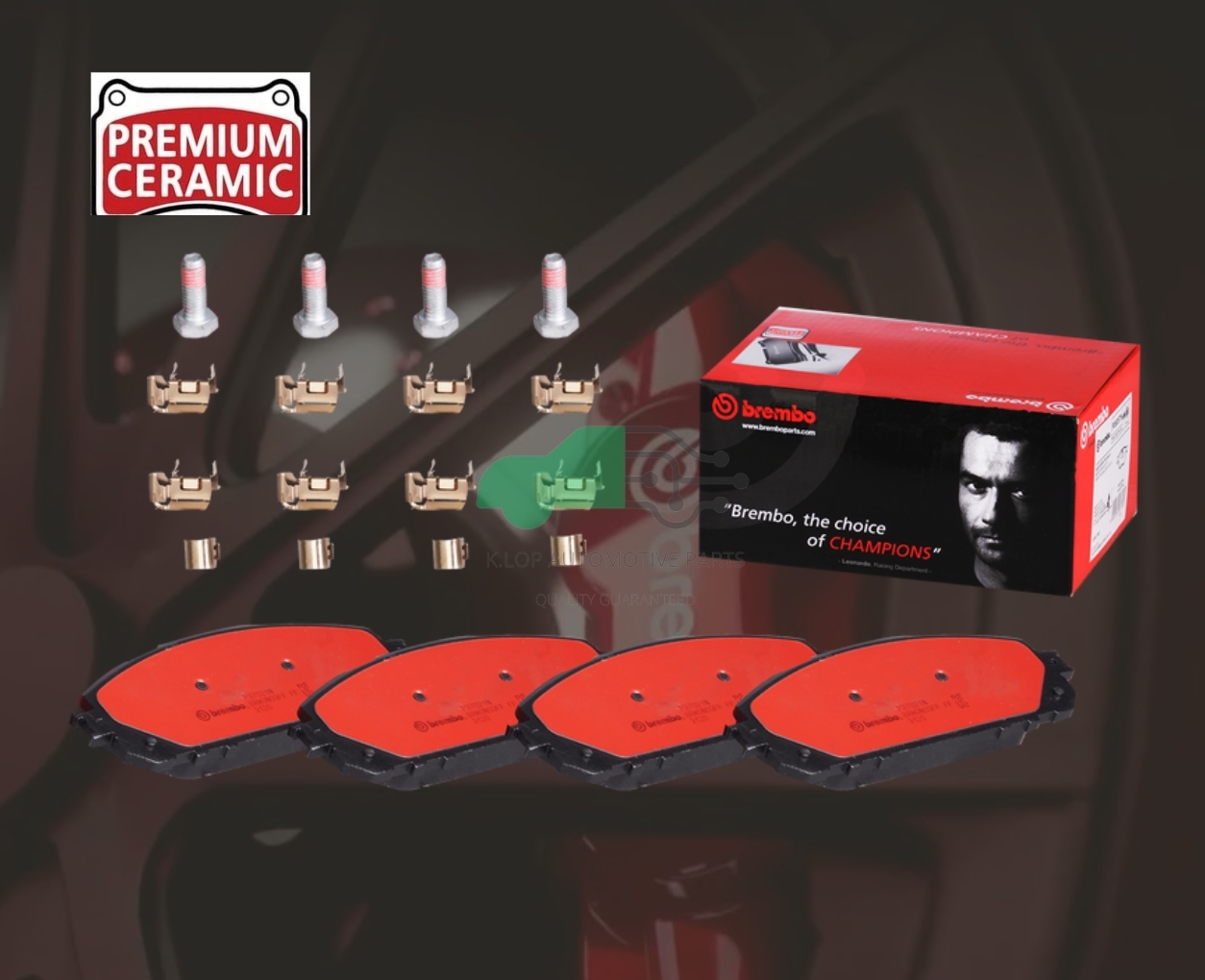 P37 021N ผ้าเบรกหน้า (แท้ BREMBO รุ่น Ceramic) JEEP Cherokee KL ปี14