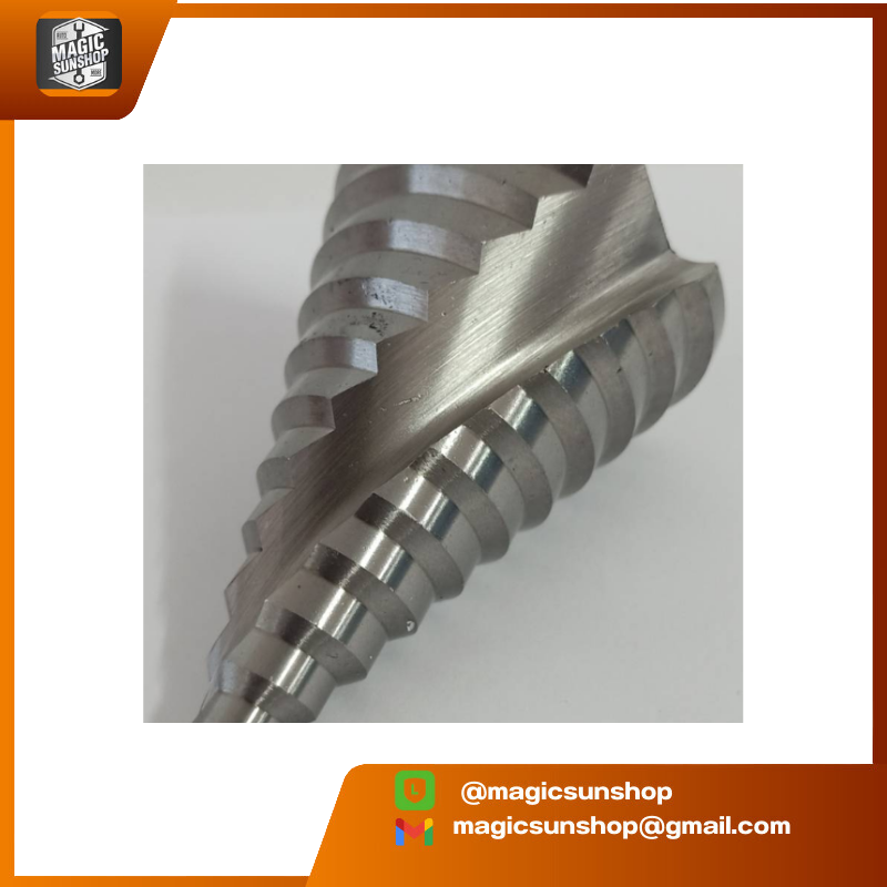 ST07 ดอกเจาะสเตนเลส step drill 6-60 mm เกรด HSS