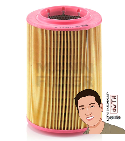 C17201/3 ไส้กรองอากาศ (VW) SCARAVELLE,MULTIVAN,T4 : MANN-FILTER แท้นำเข้ายุโรป