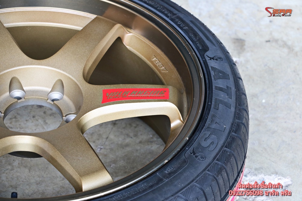 TE37 ขอบ22 6x139.7 พร้อมยางไทย 265/40R22 โปรชุดละ 25,000 บาท
