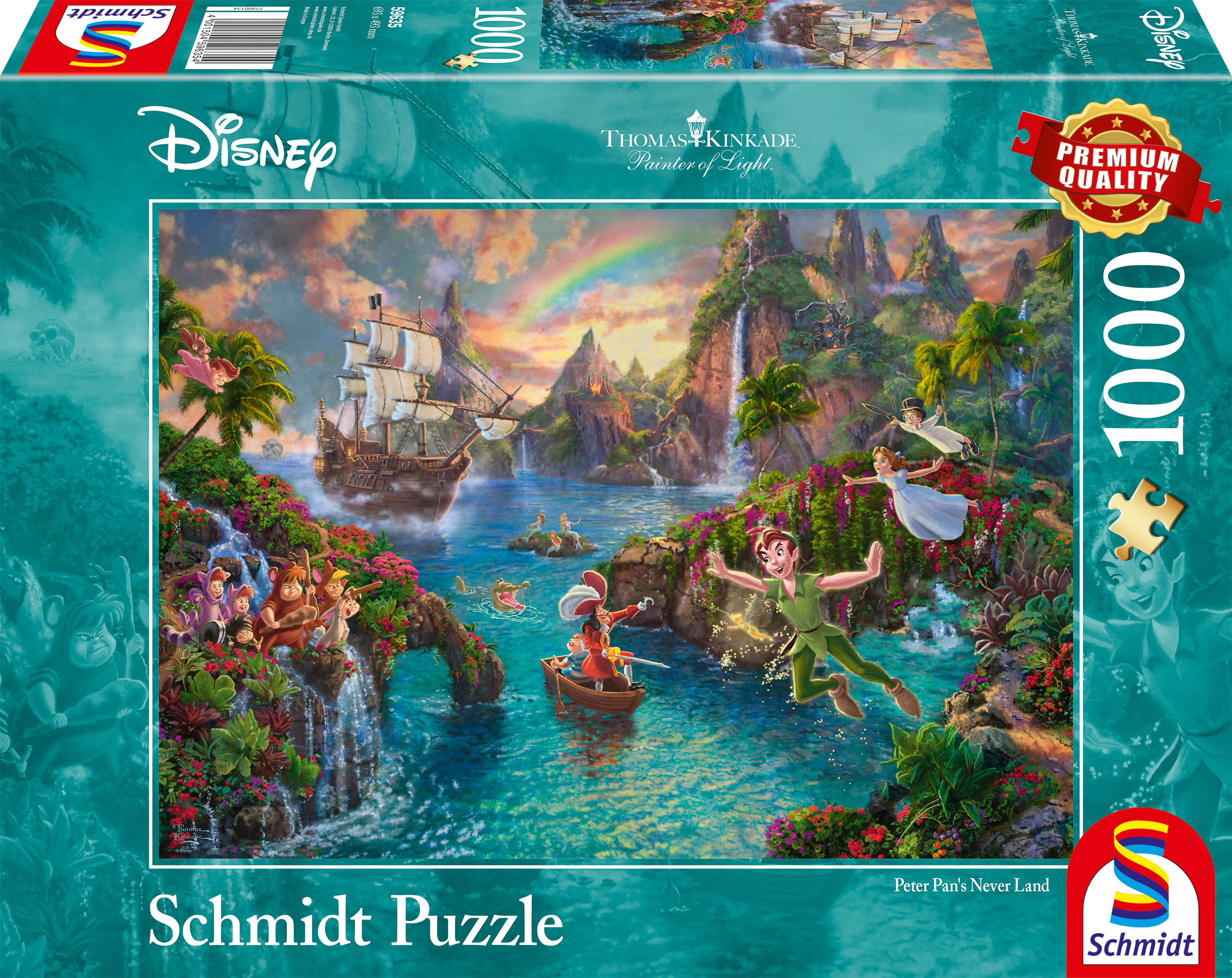 Schmidt - Disney : Peter Pan's Never Land by Thomas Kinkade 1000 pcs.