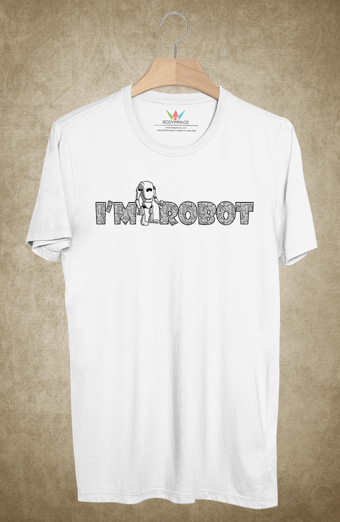 BP385 เสื้อยืด I AM ROBOT
