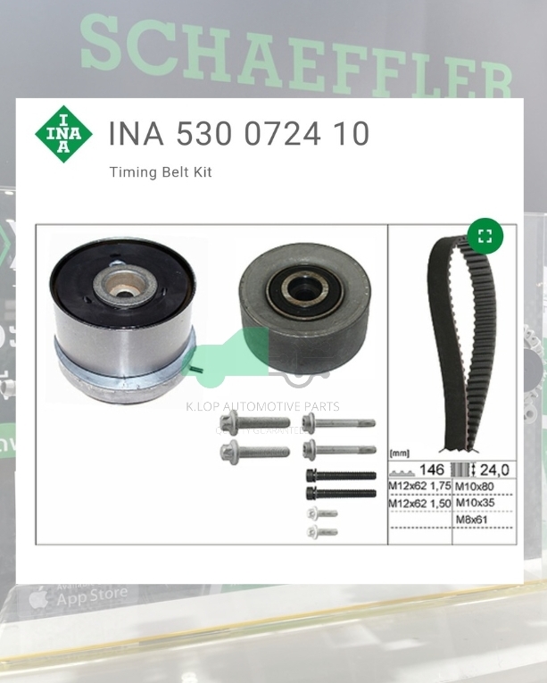ชุดลูกรอกไทม์มิ่ง (INA) : F18D4 Cruze 1.8 ปี 10, F16D4 Sonic 1.6