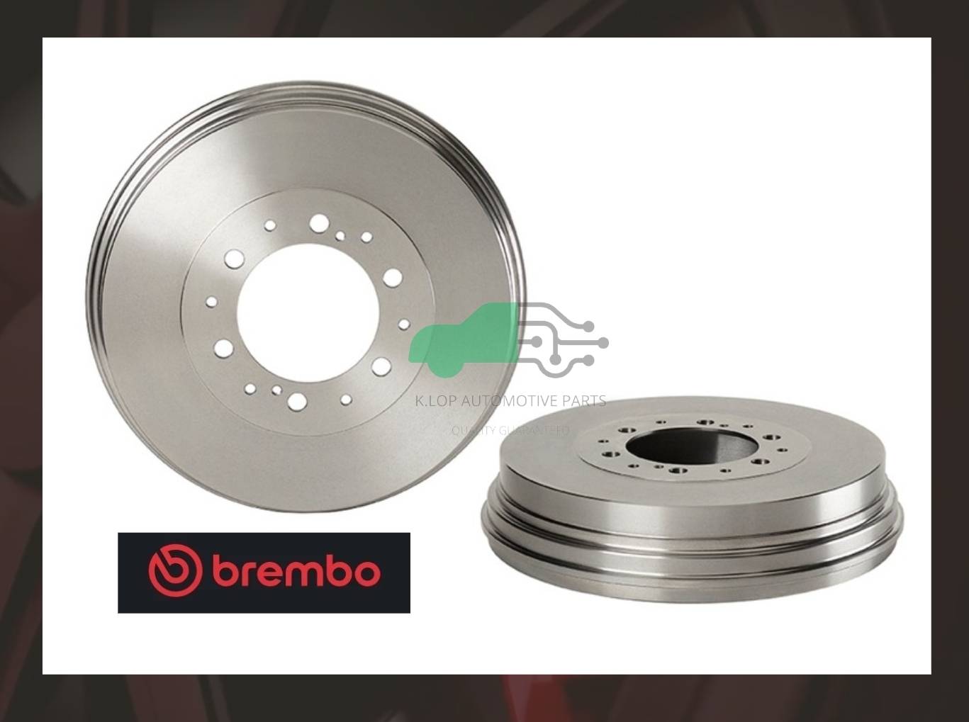 14 D637 10 ดรัมเบรกหลัง (ยี่ห้อ Brembo) VIGO 4x4, VIGO Smart, FORTUNER '05-15, REVO 4x4