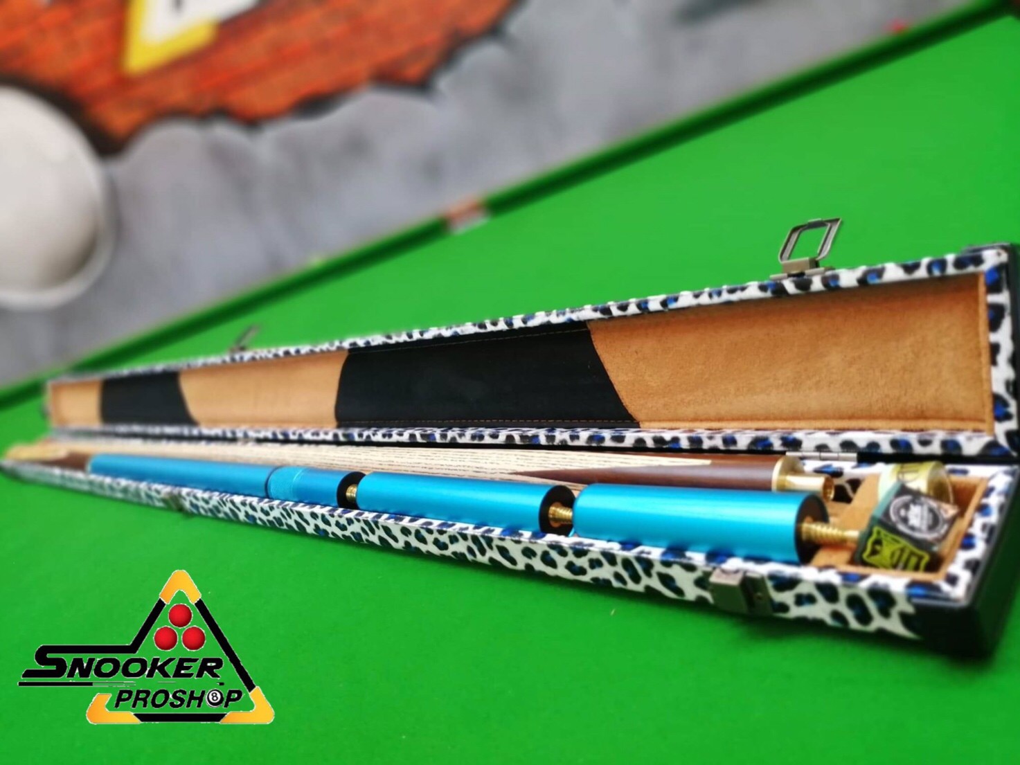 กล่องใส่ไม้คิว 2 ท่อน แบบไม้หุ้มผ้า PU 3D