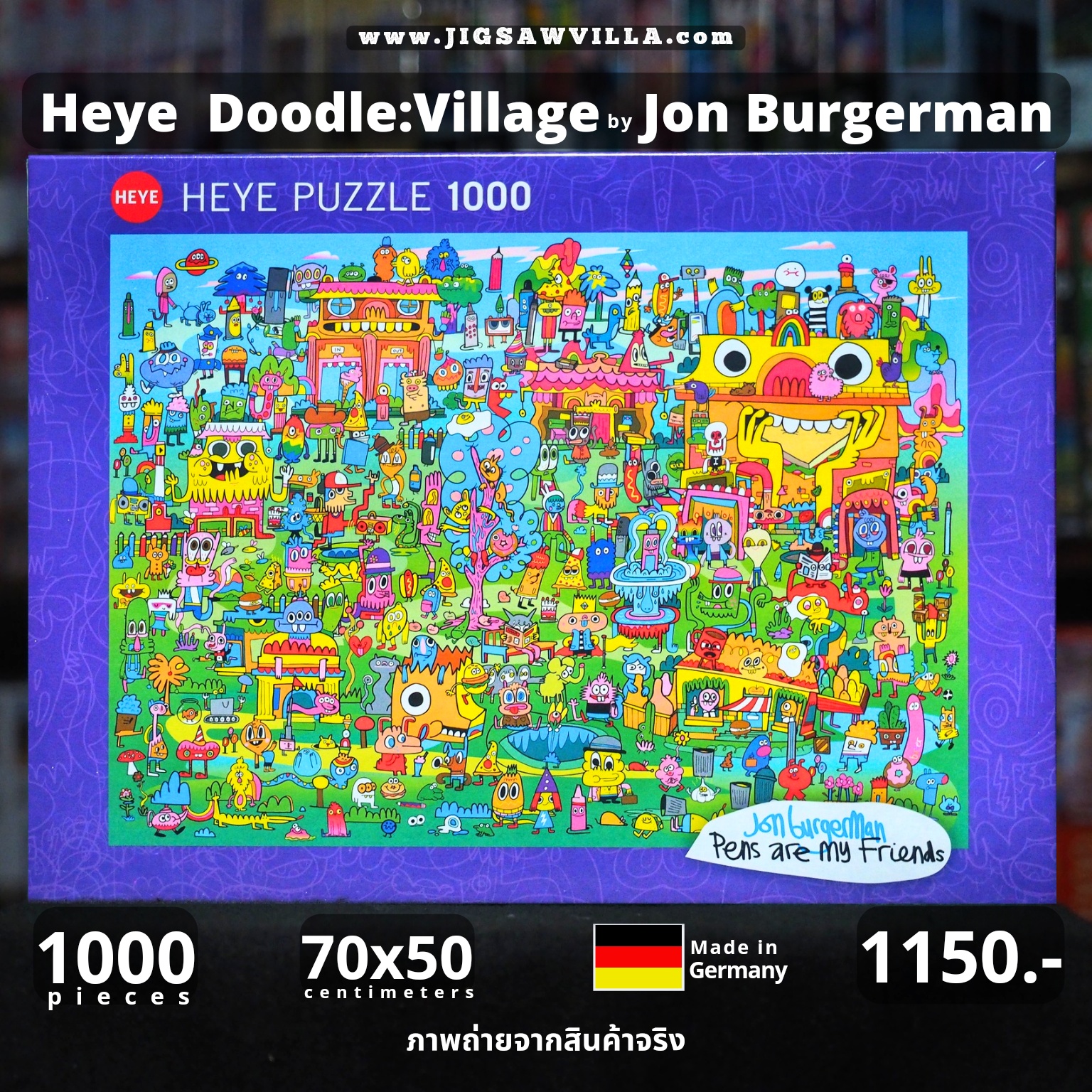 HEYE - Doodle Village by Jon Burgerman 1000 pcs.