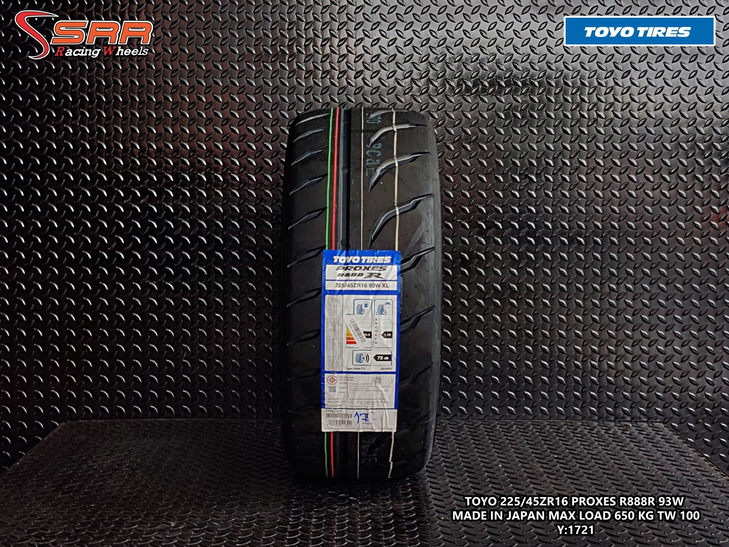 TOYO PROXES R888R 225/45ZR16 ยางใหม่ ปี2021 ราคาพิเศษ