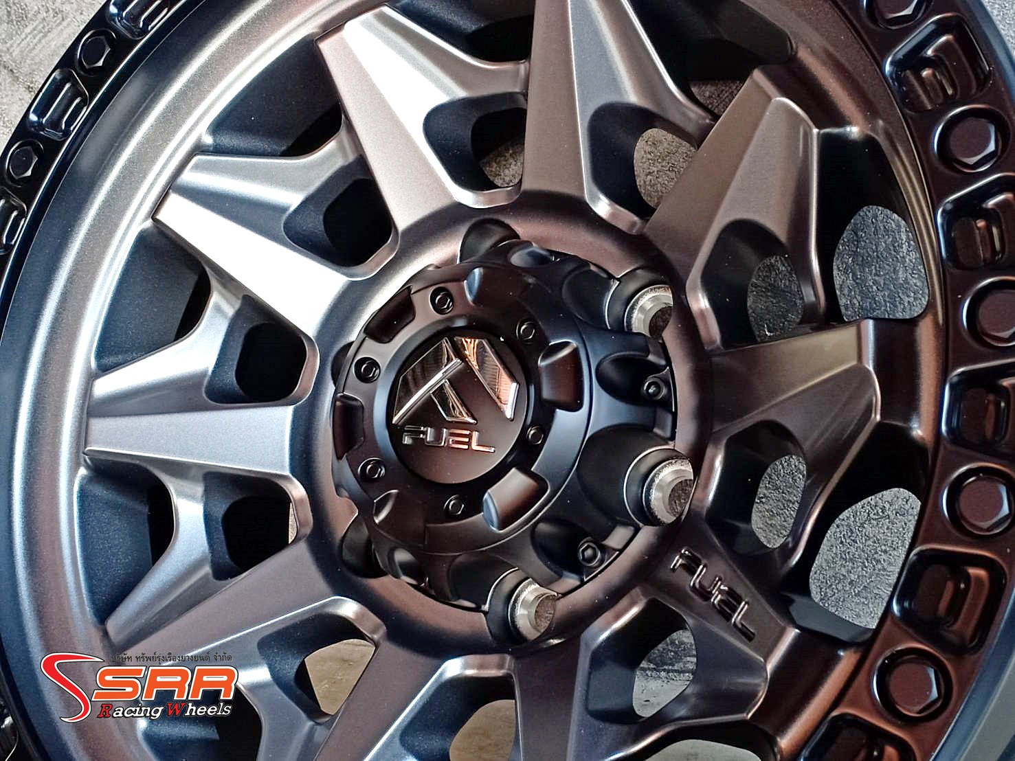 FUEL COVERT D716 ขอบ16 ET+1 6x139.7 MATTE ANTHRACITE/BLACK RING