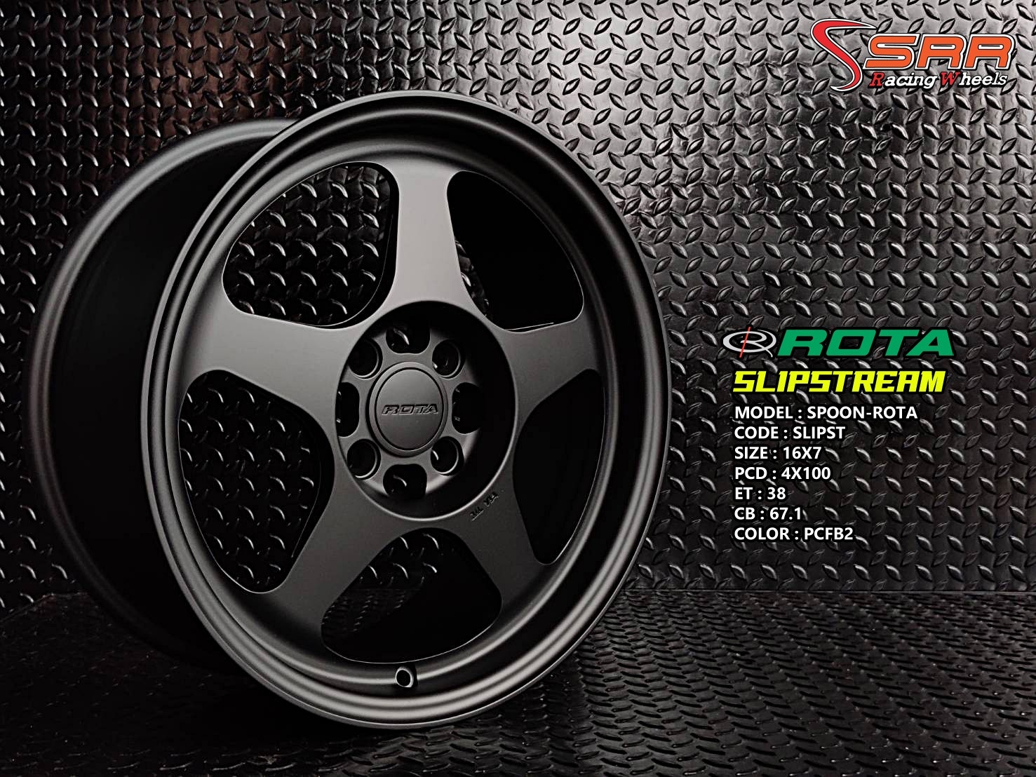 SPOON ROTA ขอบ16x7 4H100 ET38 PCFB2 ราคาพิเศษ