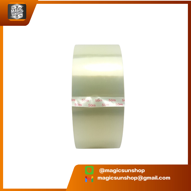 900186 โพลีเอสเตอร์เทป POLYESTER สีใส D-204A 40MM x 50M. CLEAR(ใส)