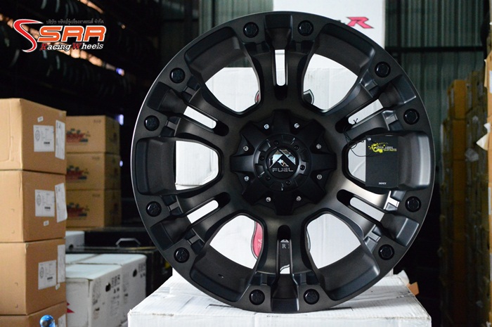 FUEL-VAPOR D569 ขอบ20 ET-18 MATTE BLACK MACHINED/TINT CLEAR
