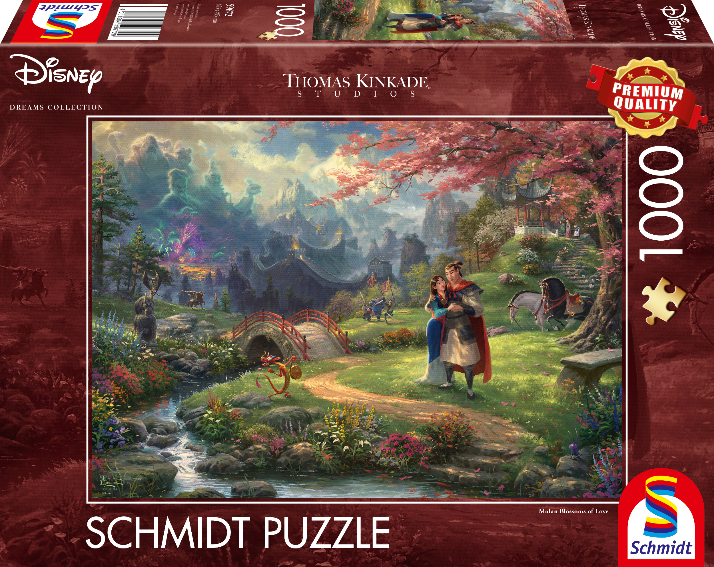 Schmidt - Disney : Mulan Blossoms of Love by Thomas Kinkade 1000 pcs.