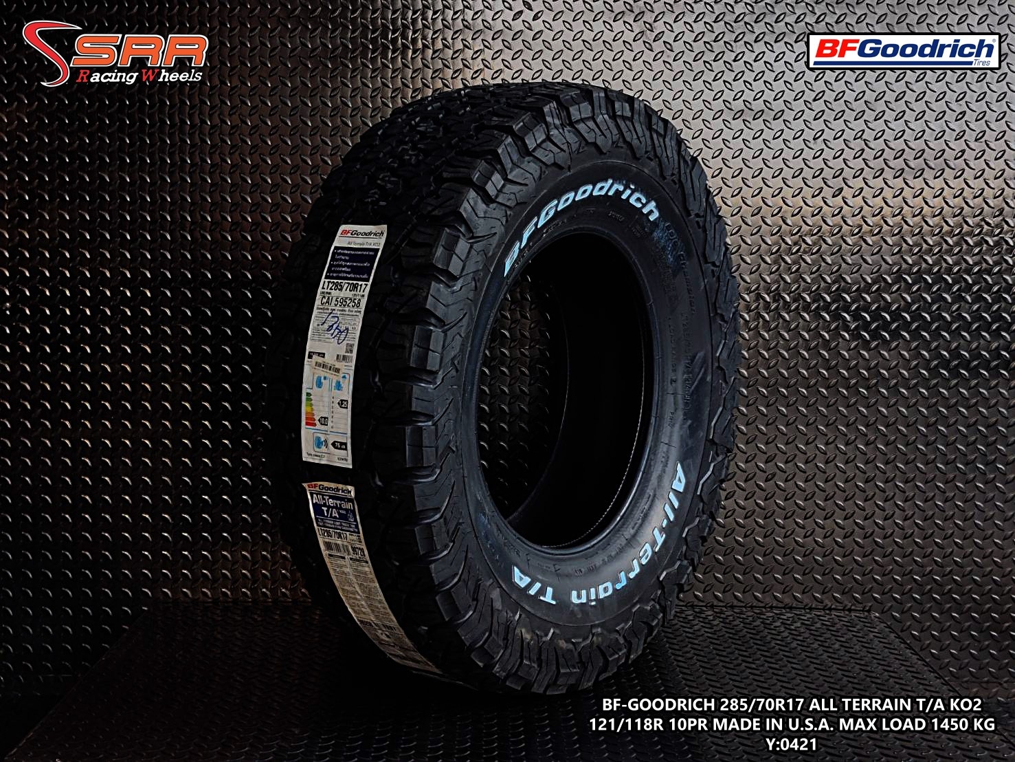 BFGoodrich All Terrain T/A KO2 285/70R17 ยางใหม่ U.S.A. ปี2022