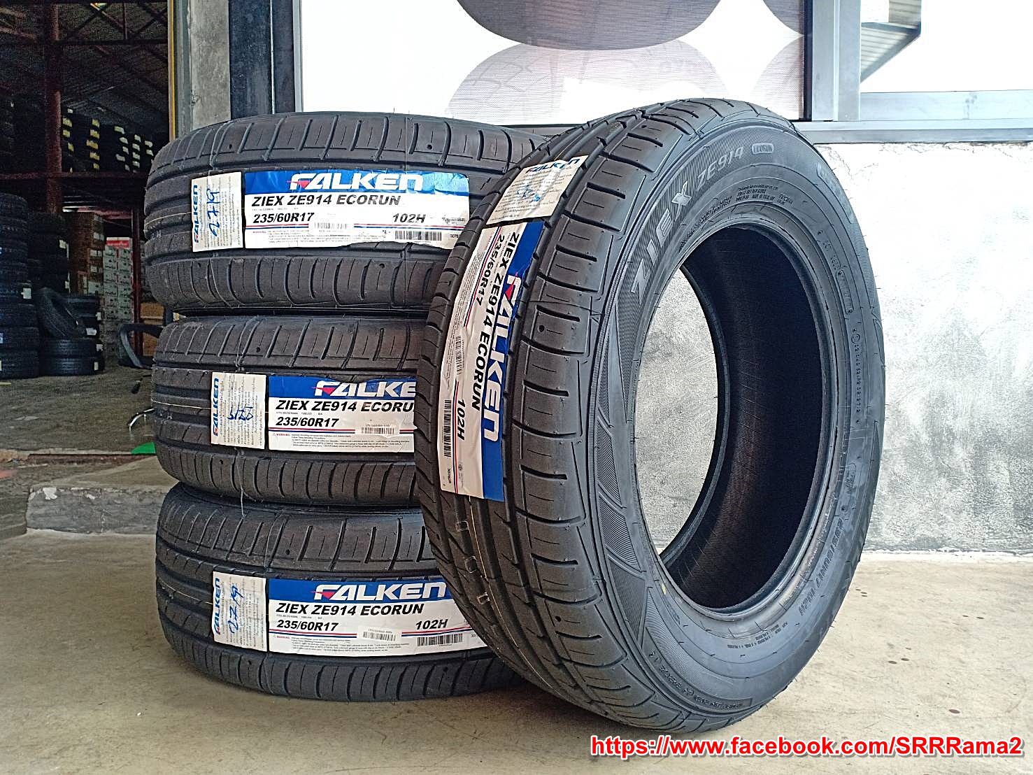 FALKEN ZE914 ECORUN 235/60R17 ยางปี20 สเปกยางสำหรับใส่รถ CAPTIVA